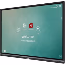Viewsonic IFP5550-2EP tableau blanc interactif et accessoire 138,8 cm (54.6") 3840 x 2160 pixels Écran tactile Noir - Vue supplémentaire 2